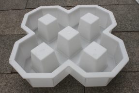 停車場植草雙八字五孔路面磚模具 停車場植草雙八字五孔路面磚模具